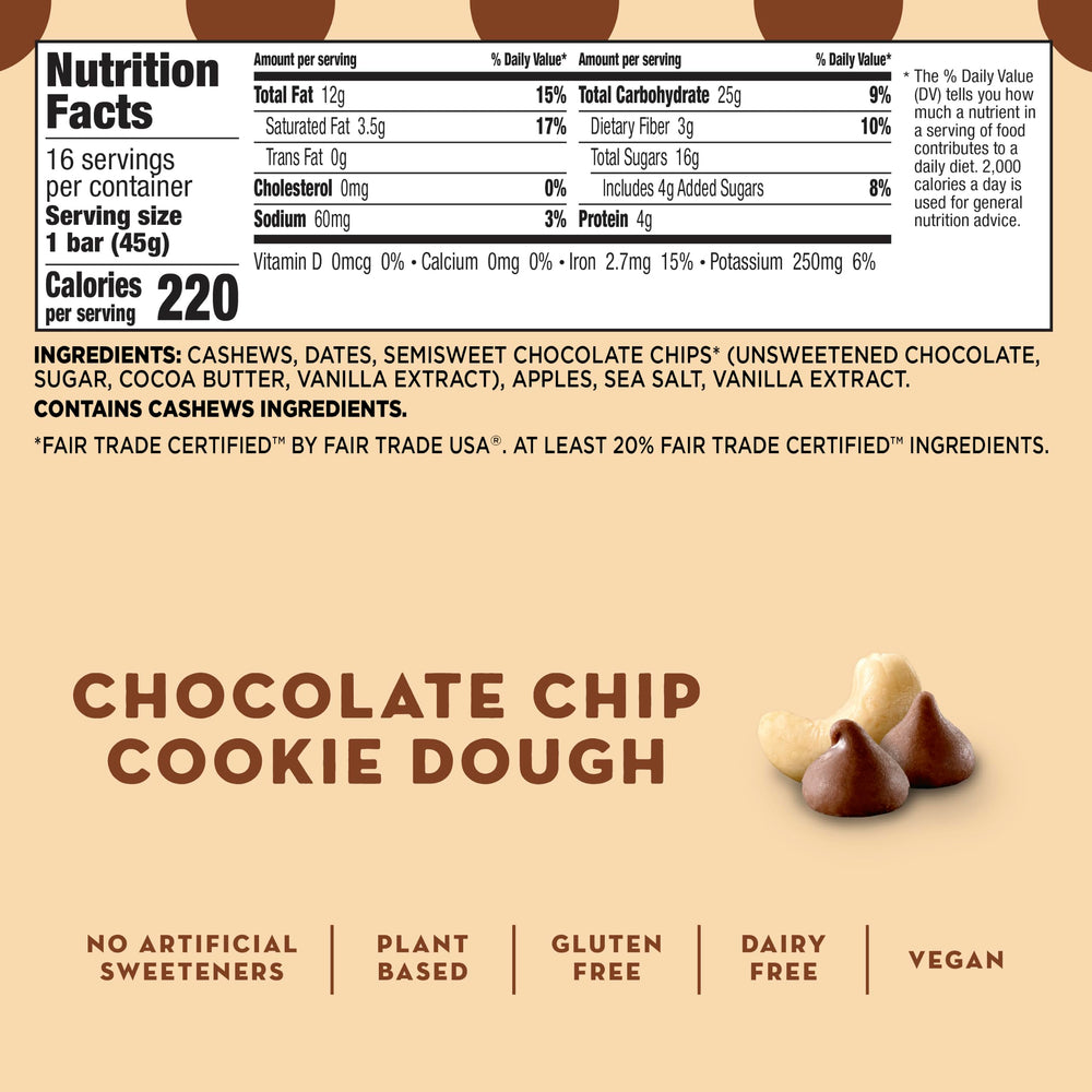 LÄRABAR wrapper close-up highlighting simple ingredients and clear labeling benefits