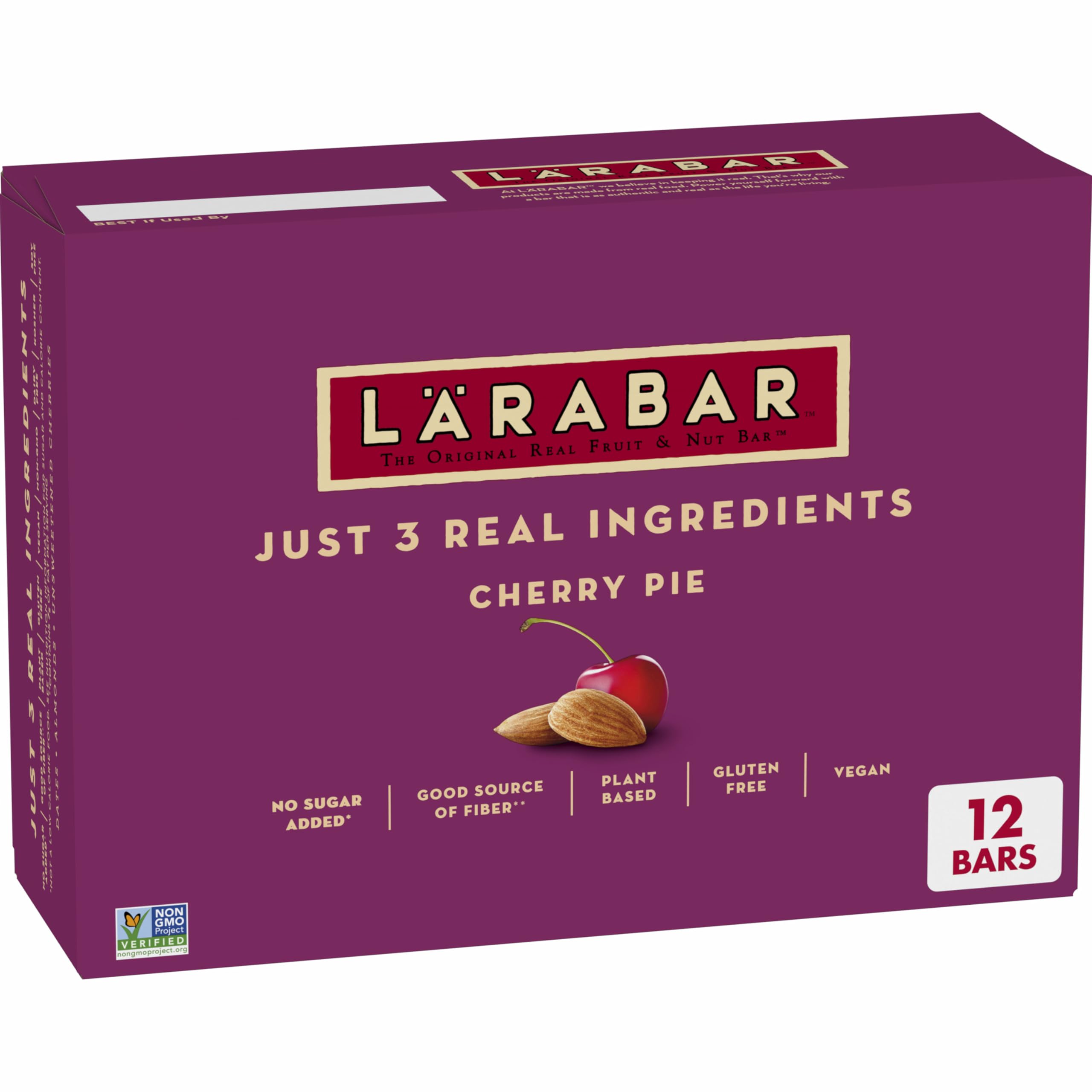 LÄRABAR front packaging showing Cherry Pie flavor and convenience