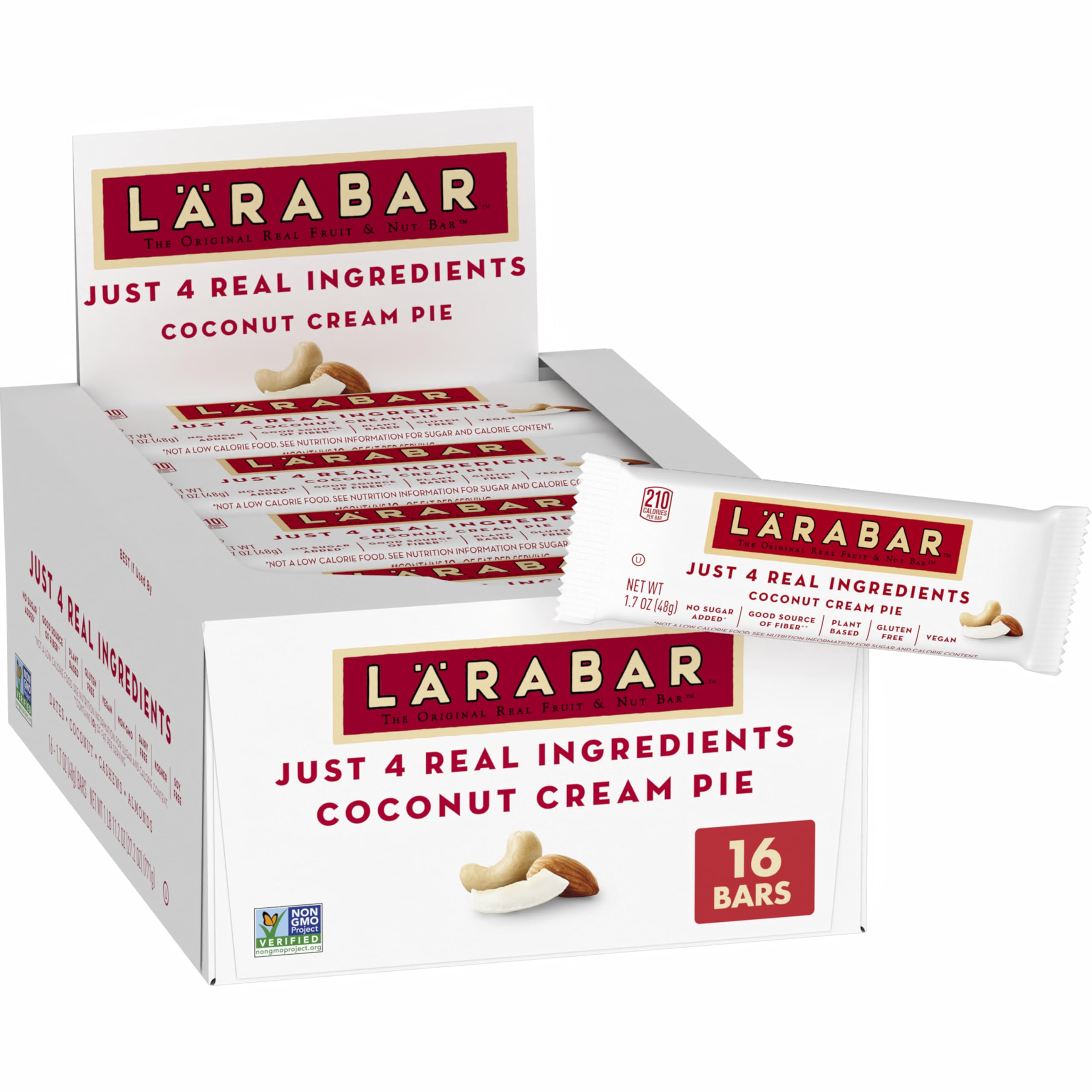 LÄRABAR front packaging showing box of Coconut Cream Pie bars for quick identification