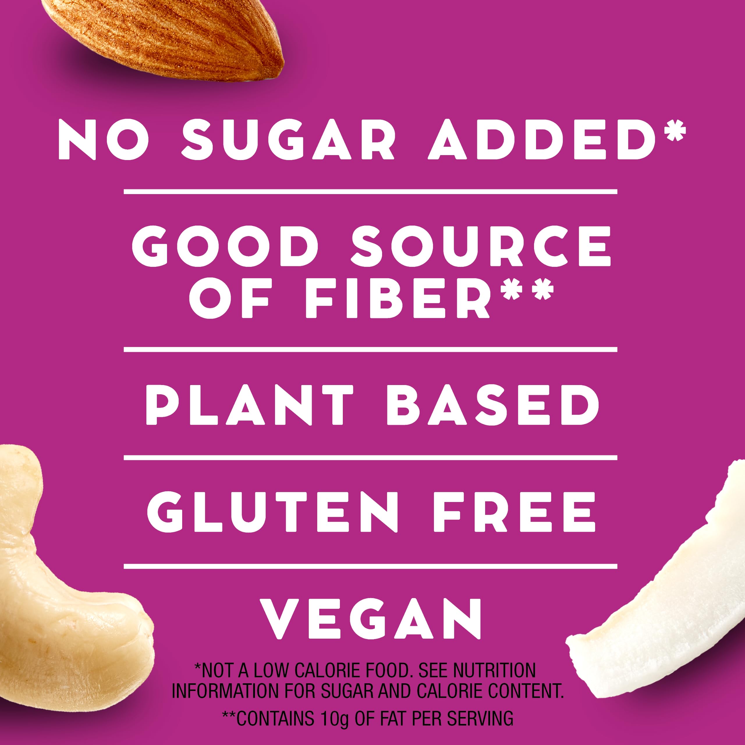 LÄRABAR arranged dates cashews almonds and coconut showcasing natural ingredients benefit