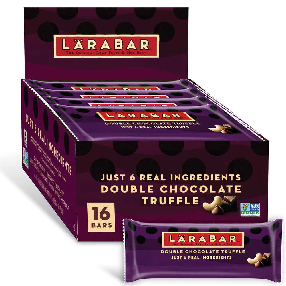 LÄRABAR front box showing packaging and chocolate flavor benefits