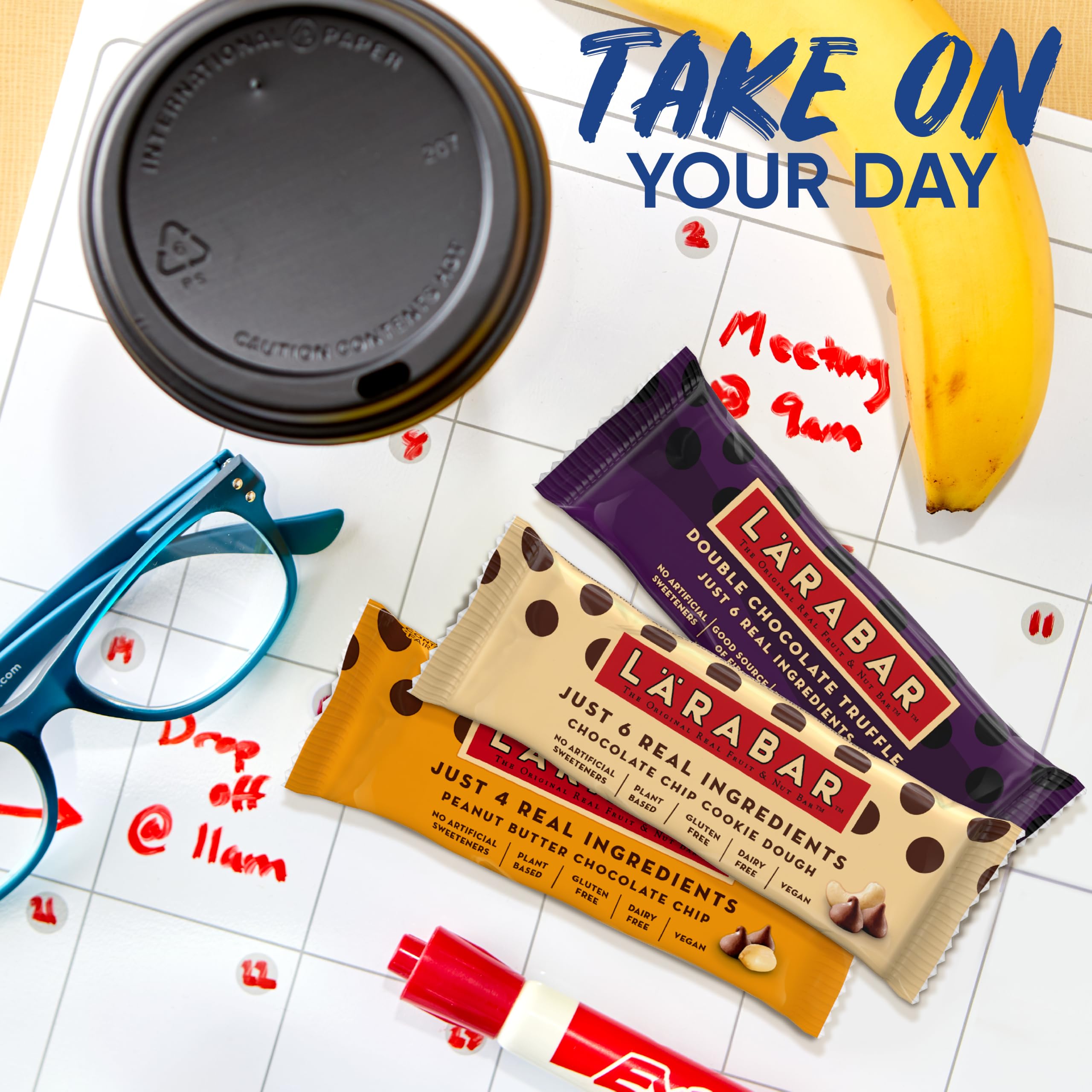 LÄRABAR bar peeking from a gym bag signaling pre- or post-workout snack convenience