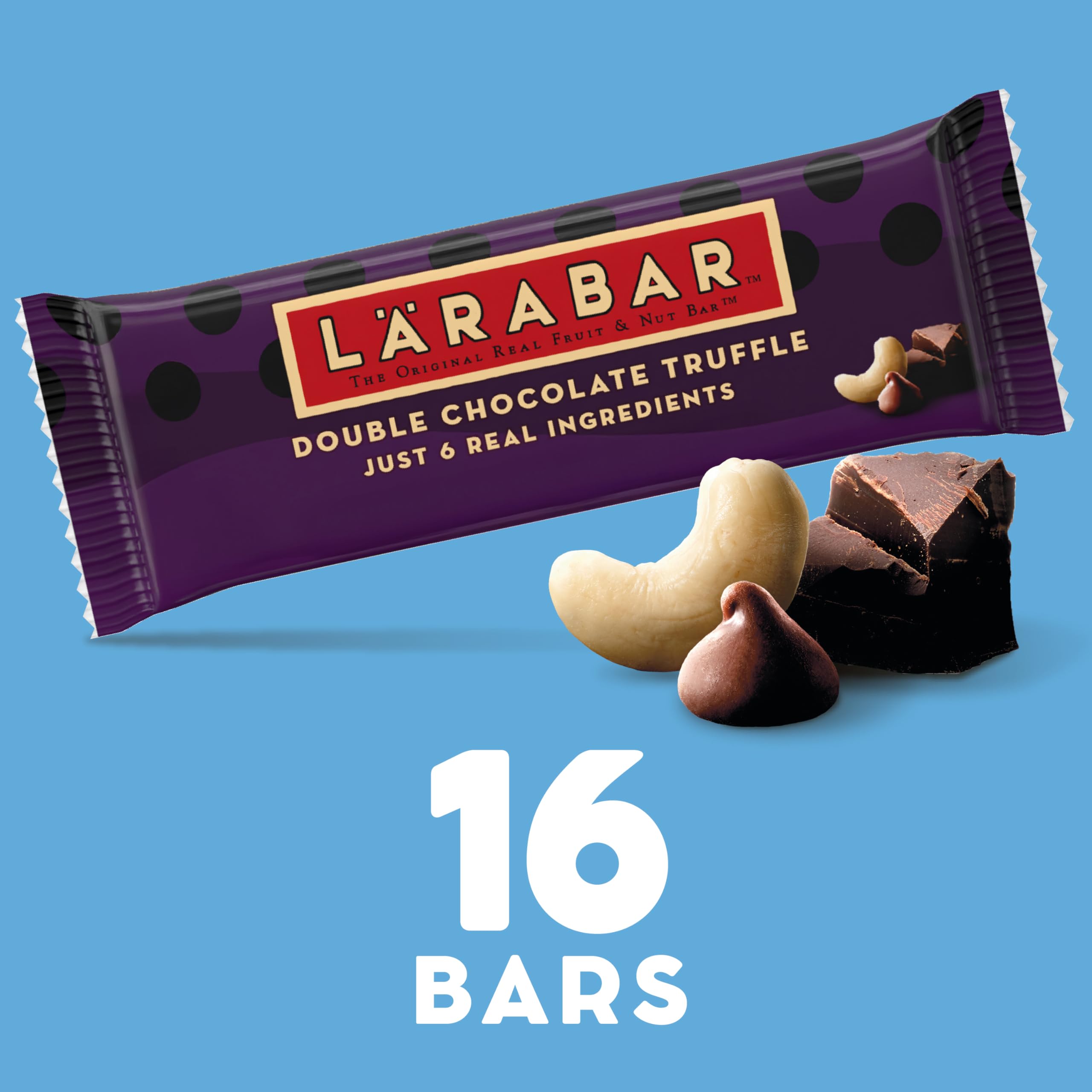 LÄRABAR ingredients close-up with dates and cashews highlighting real-food sourcing