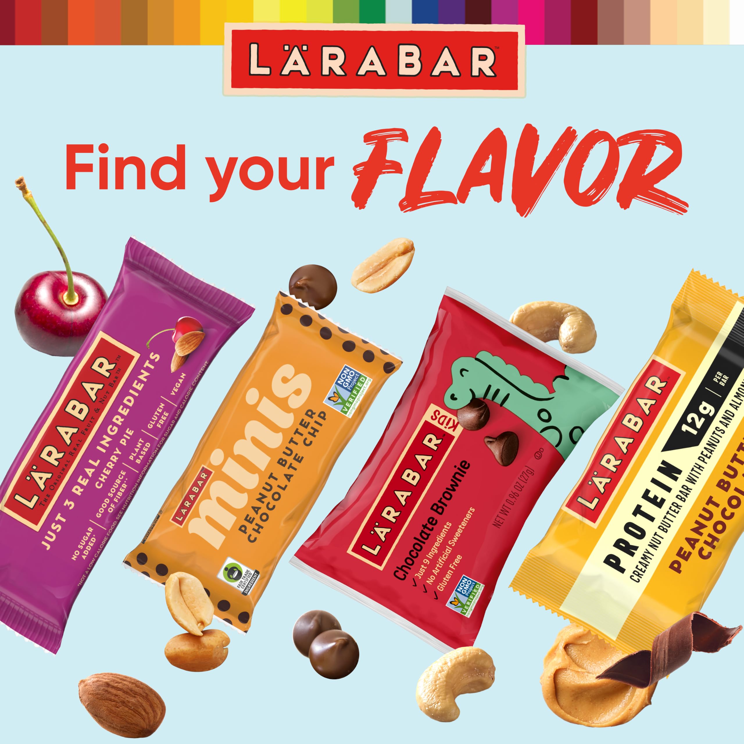 LÄRABAR clear nutritional label image emphasizing ingredient and allergen information