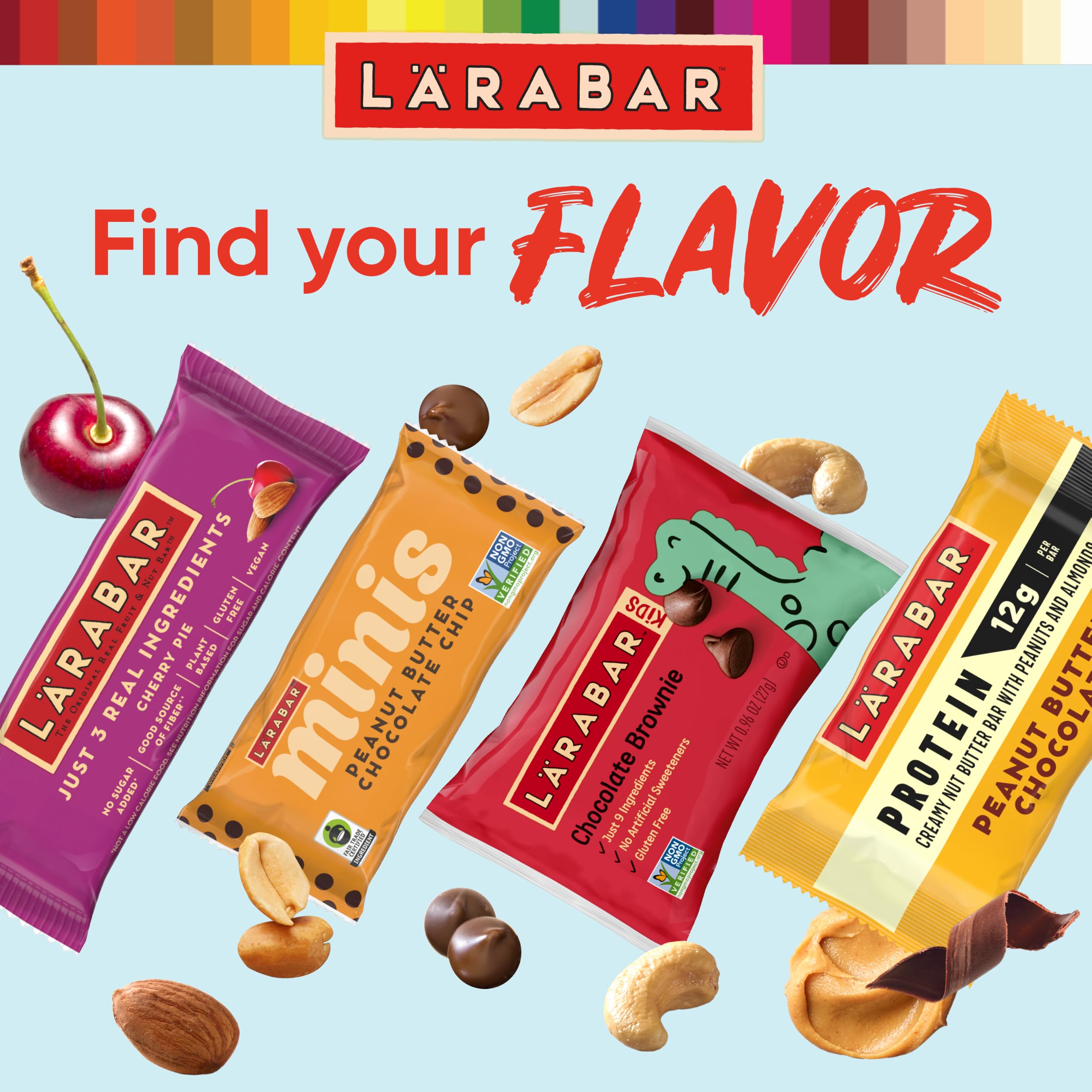 LÄRABAR nutrition label detail highlighting clean ingredients and dietary info