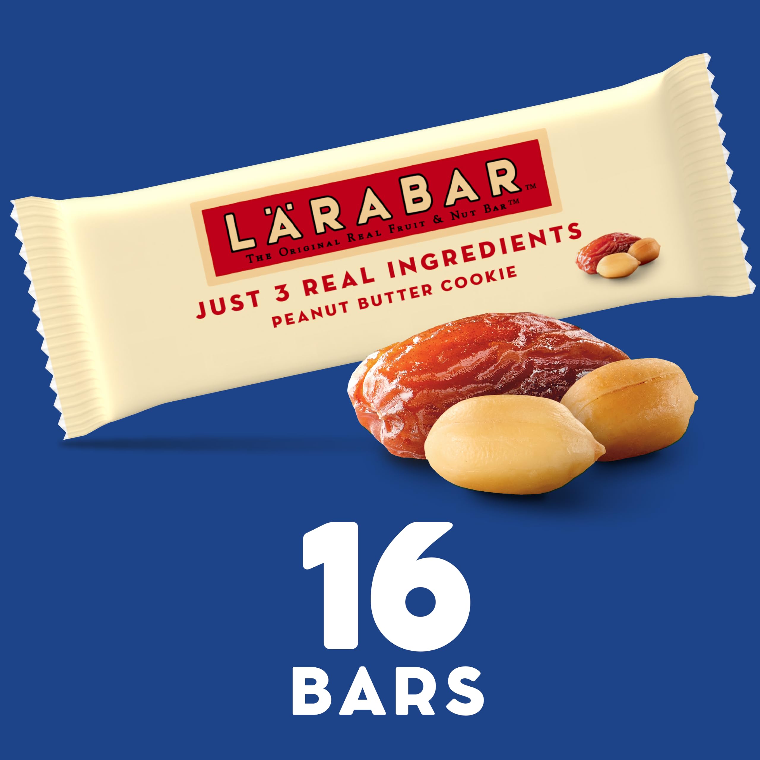 LÄRABAR close-up of dates and peanuts highlighting real-ingredient simplicity