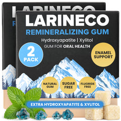 Larineco front packaging showing 36-count and mint benefits