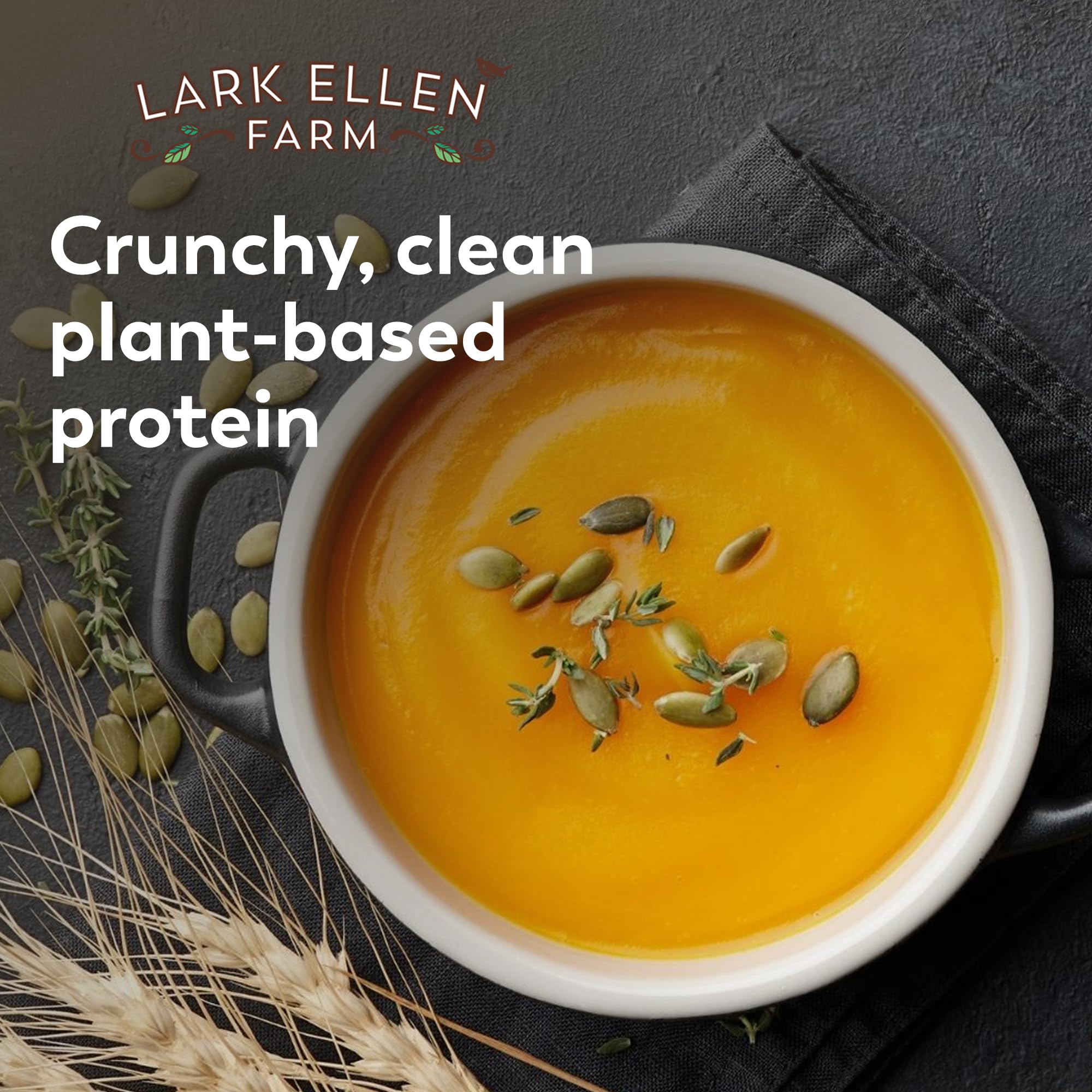 Lark Ellen Farm resealable bag open to show freshness and easy storage