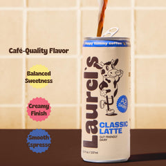 Laurel's cans stocked in fridge showing easy access and chilled readiness