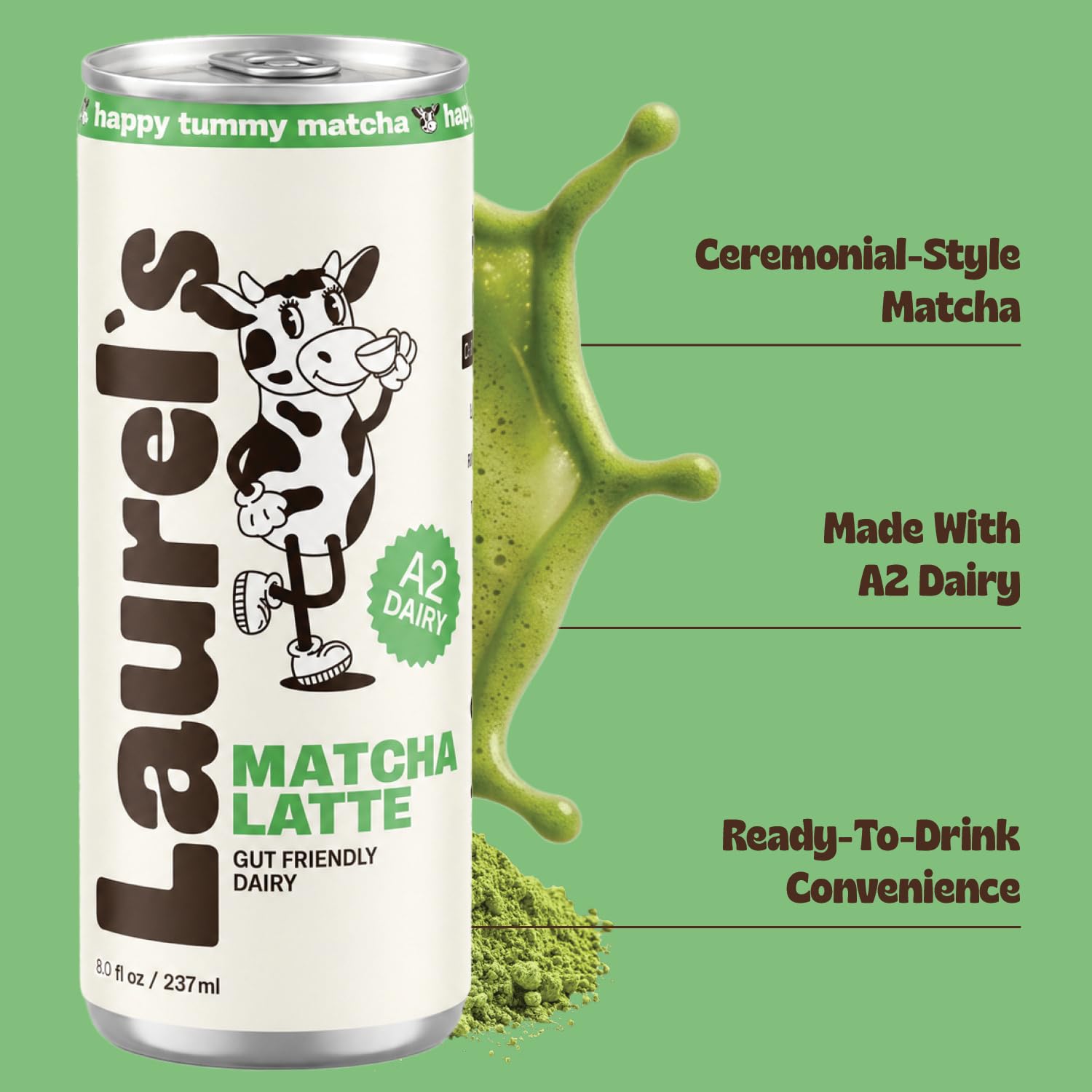 Laurel's single can close-up of label highlighting organic ingredients