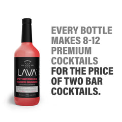 LAVA close-up of cold-pressed watermelon puree highlighting fresh fruit flavor