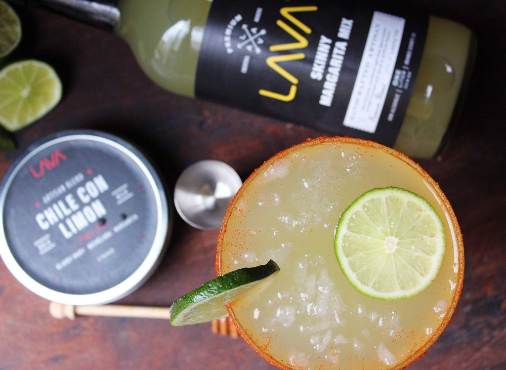 LAVA served on the rocks with garnish illustrating balanced taste