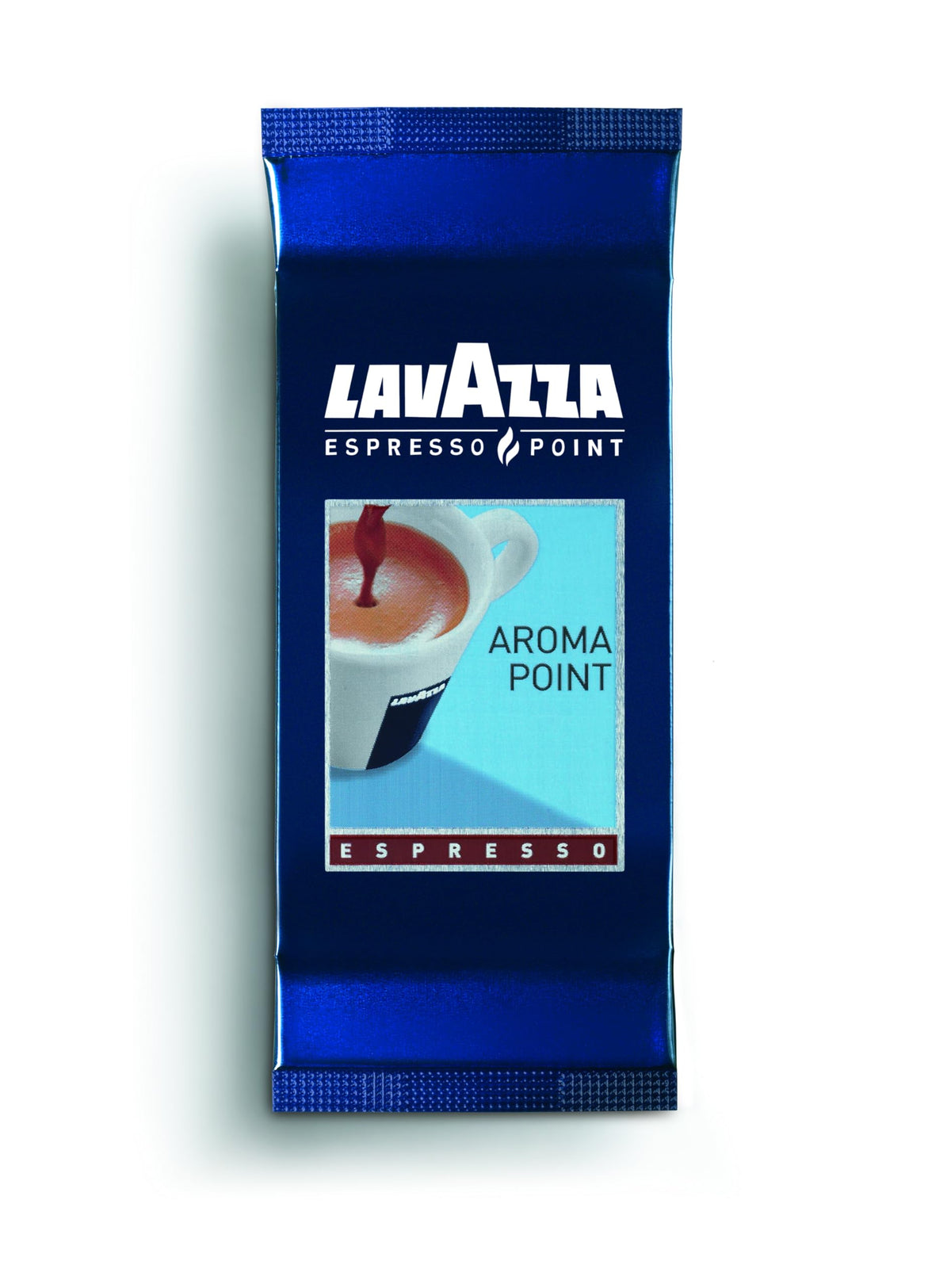 Lavazza Aroma Point front packaging showing 100-count for convenience