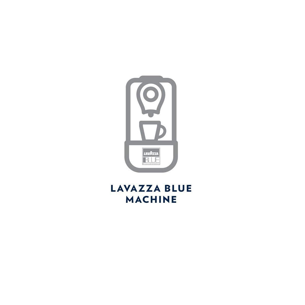 Lavazza Blue open box revealing capsules for easy storage and use
