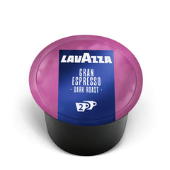 Lavazza Blue front pack view showing 100 capsules and clear branding for easy selection