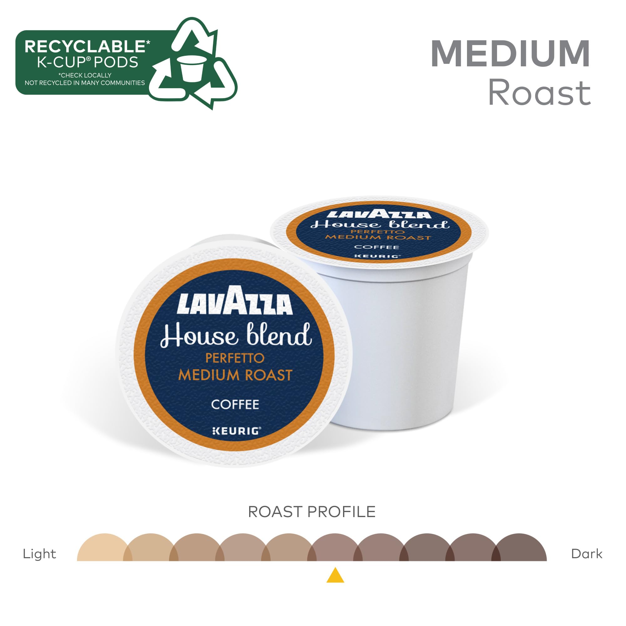Brewed Lavazza Perfetto coffee cup on counter showing rich color and appeal