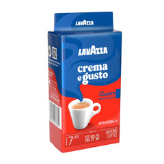 Lavazza brewed espresso with crema highlighting full-bodied result