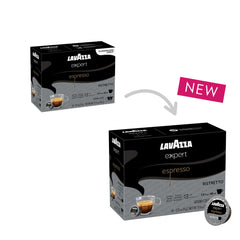 Lavazza capsule close-up highlighting seal and freshness for consistent flavor