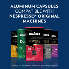 Lavazza Classico capsule detail highlighting balanced chocolate notes