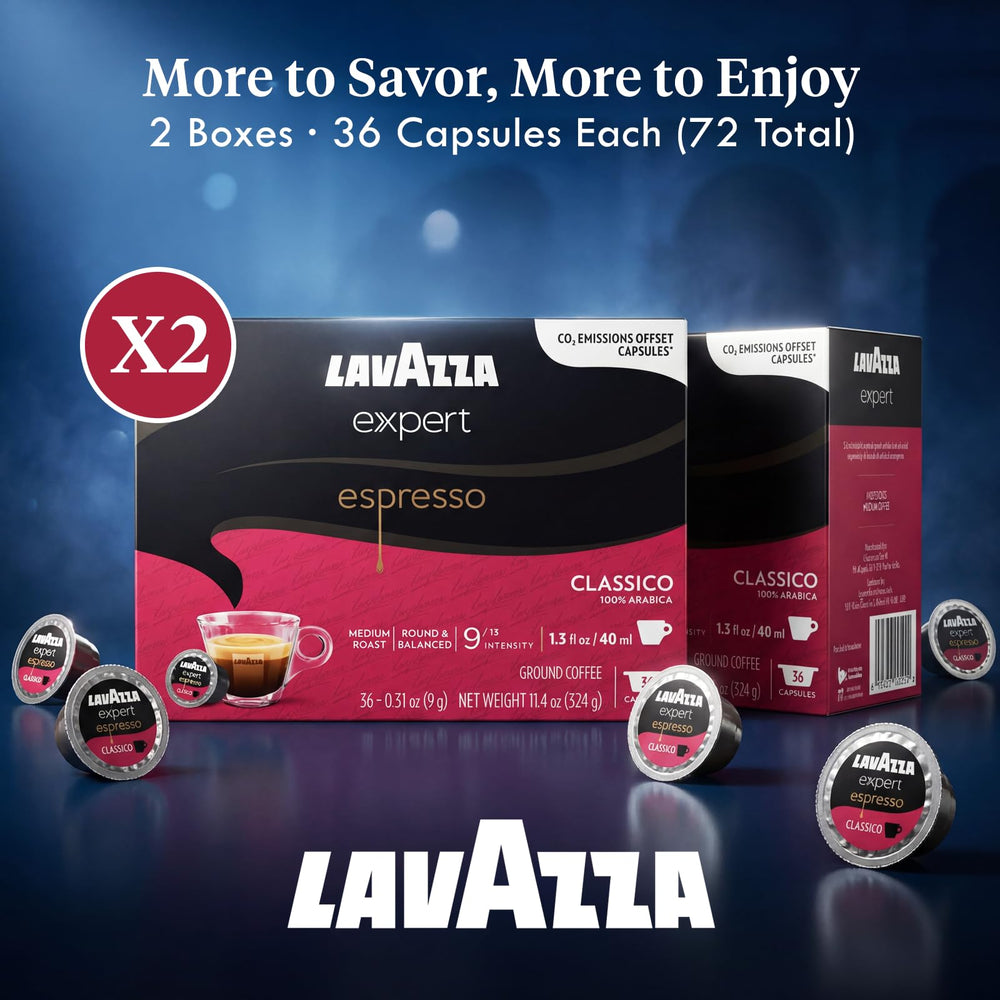 Close-up of Lavazza Classico capsule texture highlighting quality seal and aroma preservation