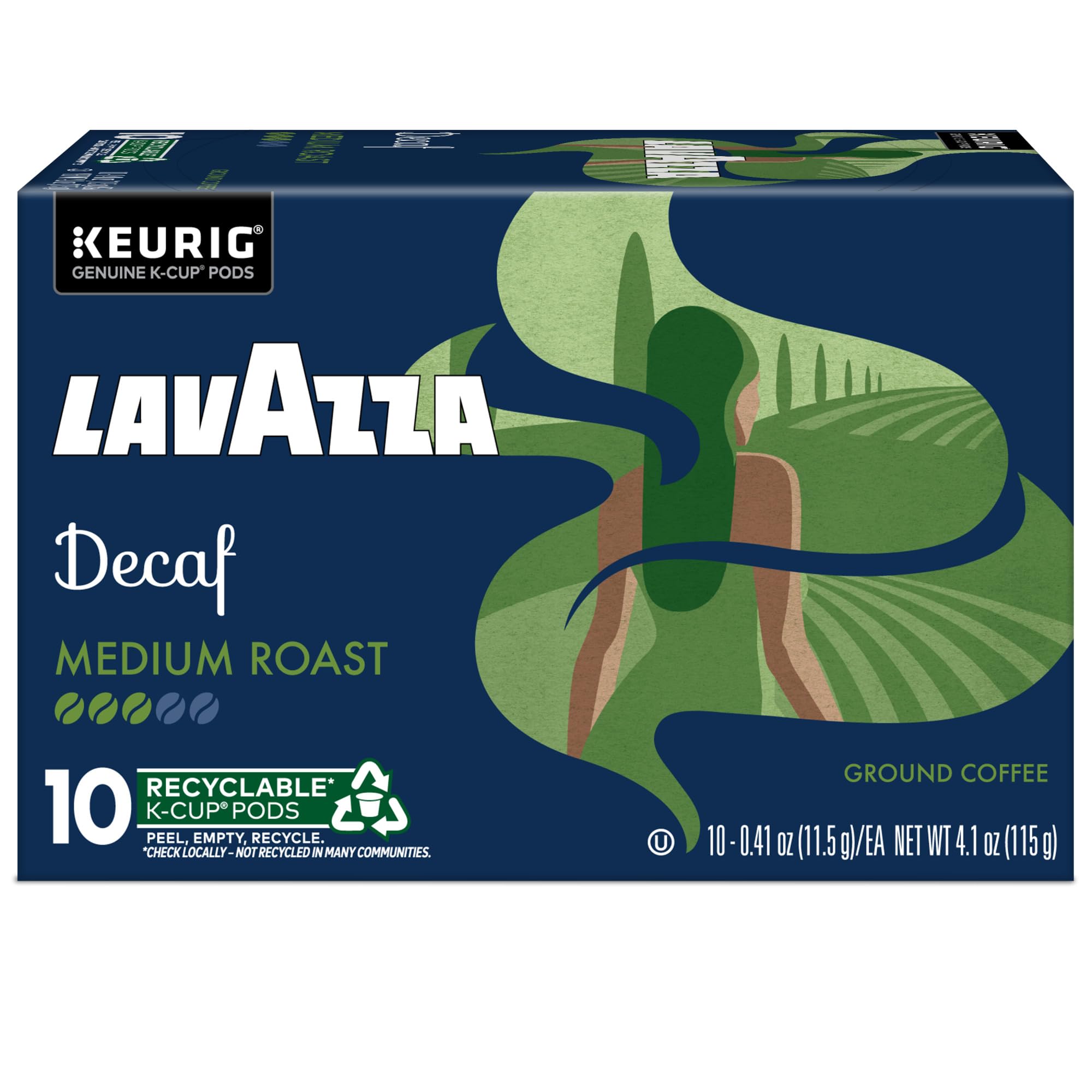 Lavazza espresso-style cup closeup showing crema and full-bodied texture