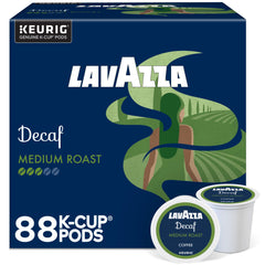 Lavazza front packaging showing 88-count box and Italian branding for convenience