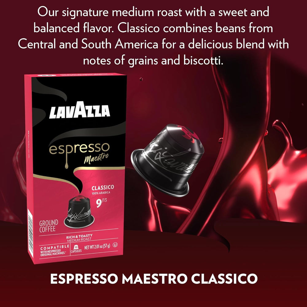 Close-up of a Lavazza capsule showing texture and compatibility for reliable extraction