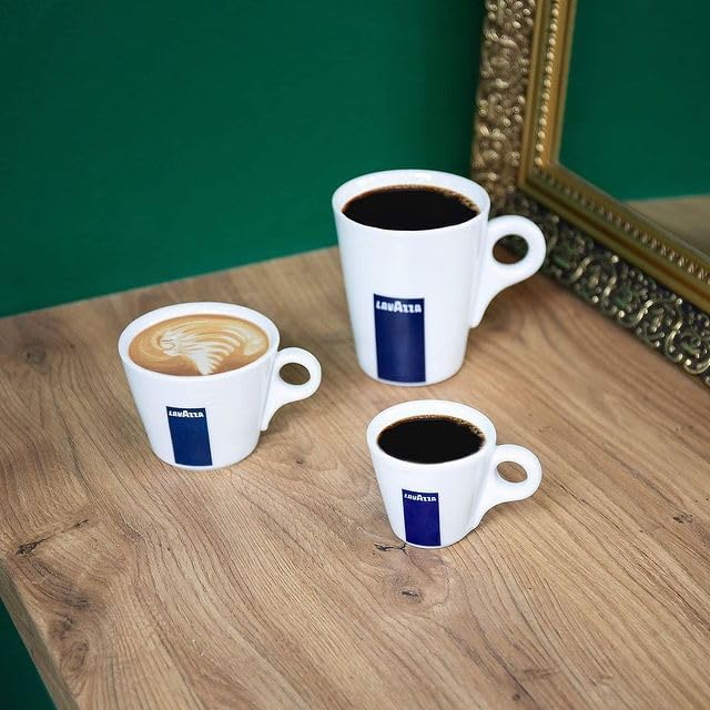 Lavazza beans on scale illustrating 2.2 lb quantity and value
