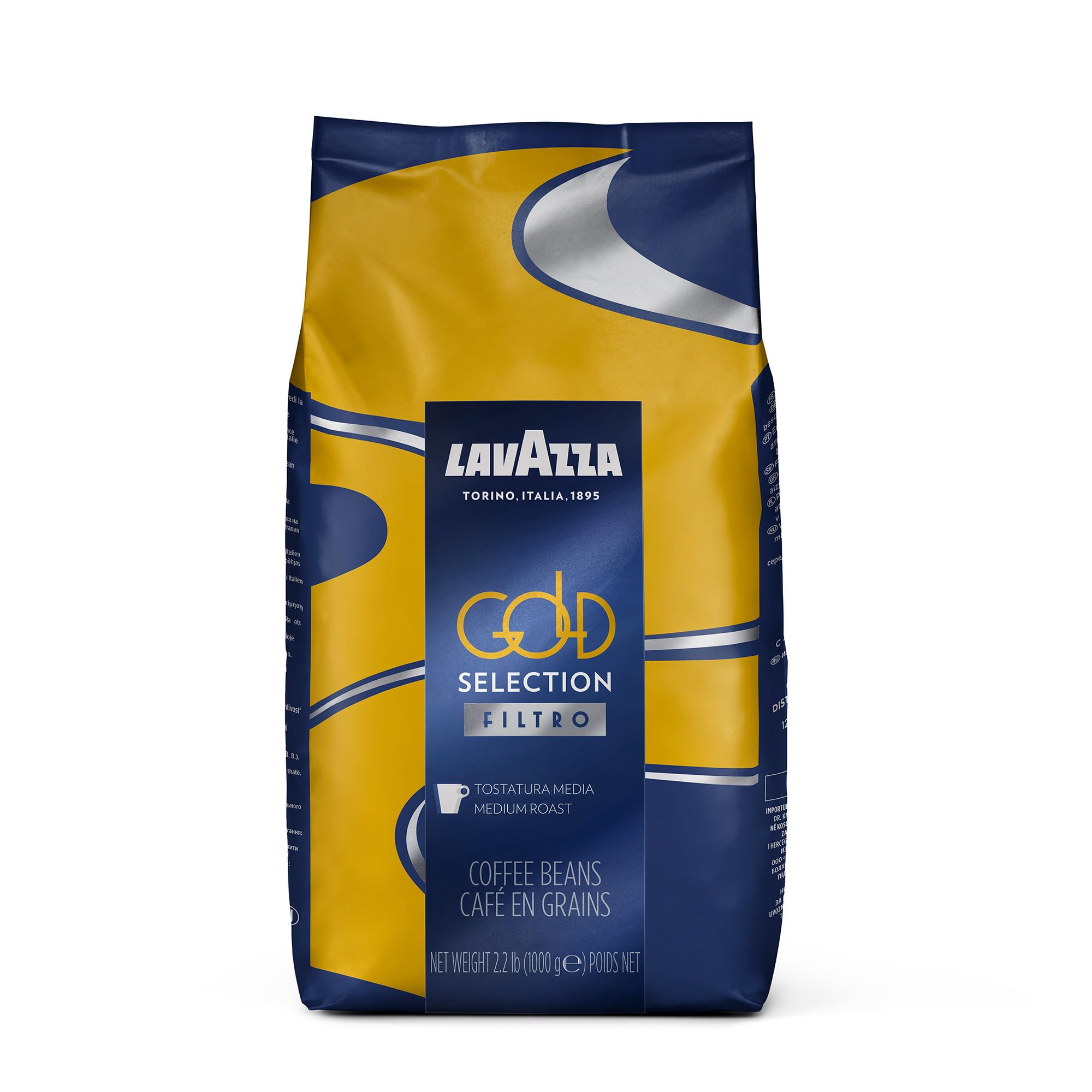 Lavazza Gold Selection front packaging showing brand and weight and shelf appeal