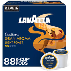 Lavazza front packaging showing product and brand for easy selection