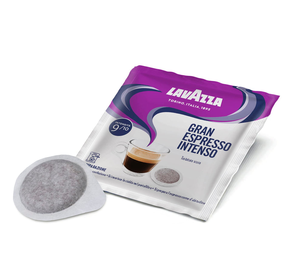 Lavazza front packaging showing full 150-count box and convenience