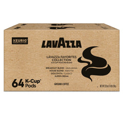 Lavazza close-up of a K-Cup pod showing pod detail and freshness