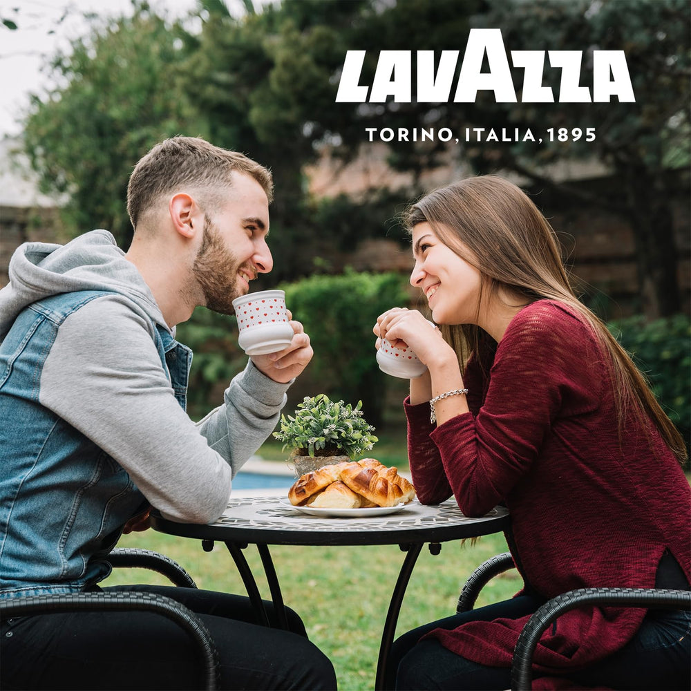 Lavazza lifestyle break with coffee cup showcasing premium Italian espresso