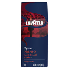 Lavazza Opera Intenso front packaging showing brand and roast for easy identification