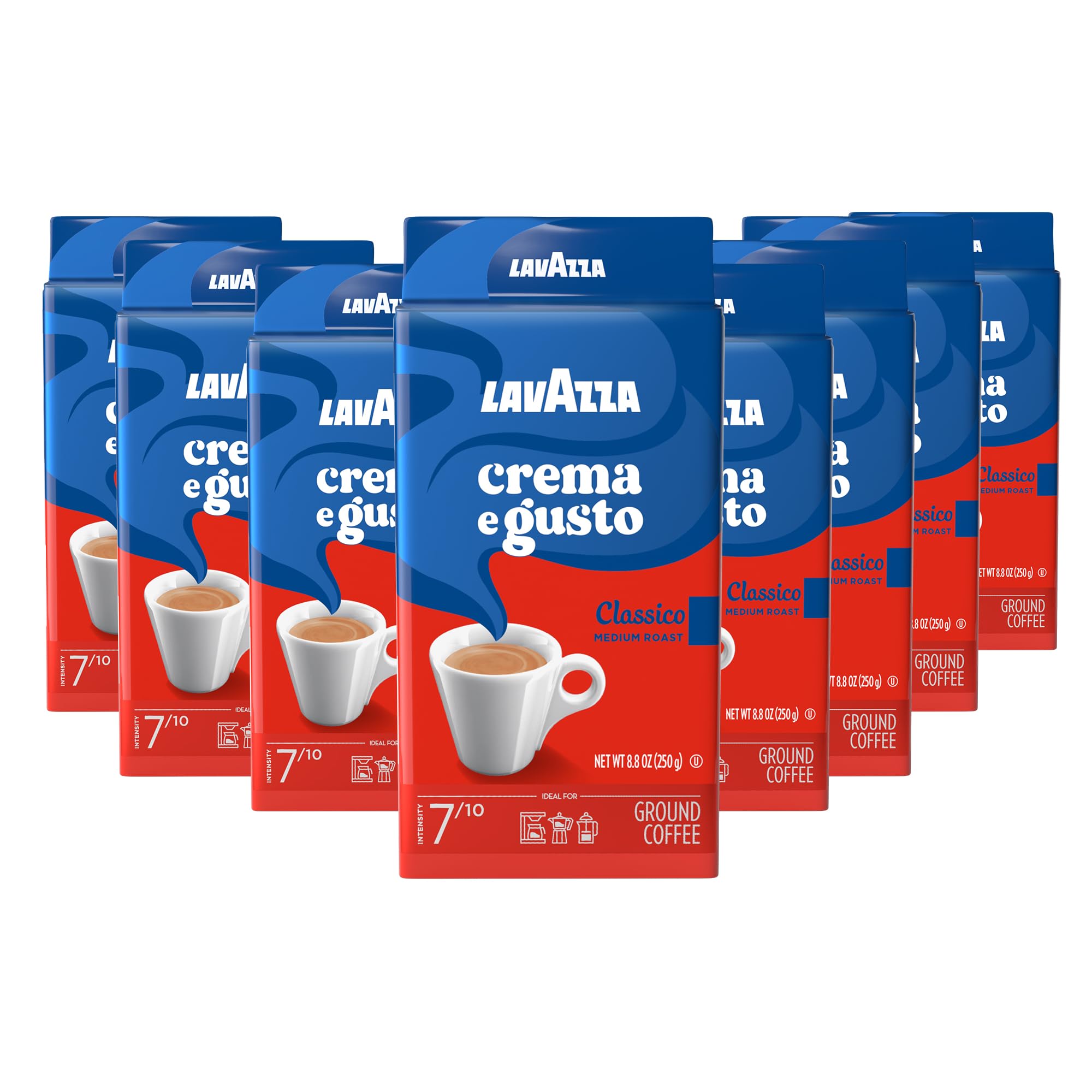 Lavazza Crema e Gusto front package showing label and size benefit