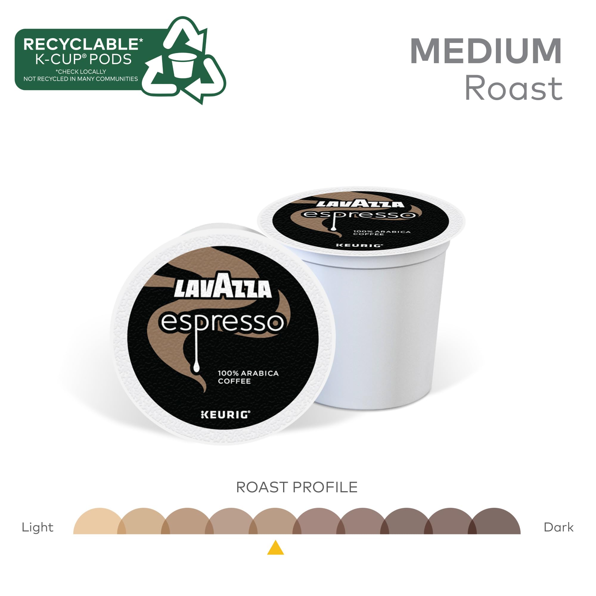 Freshly brewed Lavazza espresso pouring into cup showing balanced flavor benefit