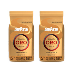 Lavazza Qualità Oro front packaging showing 2 lb pack and branding for pantry-ready supply