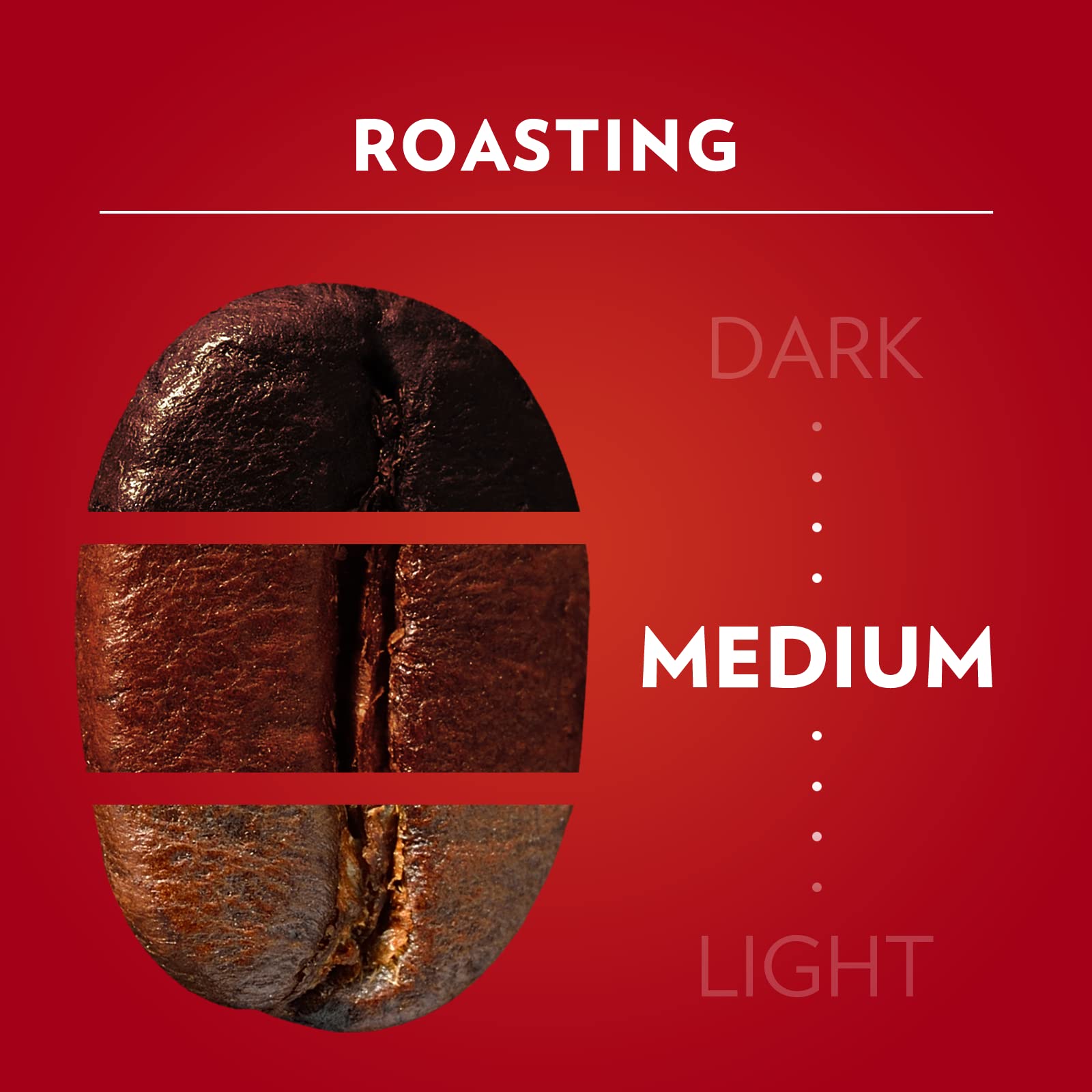 Close-up of Lavazza Qualità Rossa ground coffee texture highlighting even medium grind