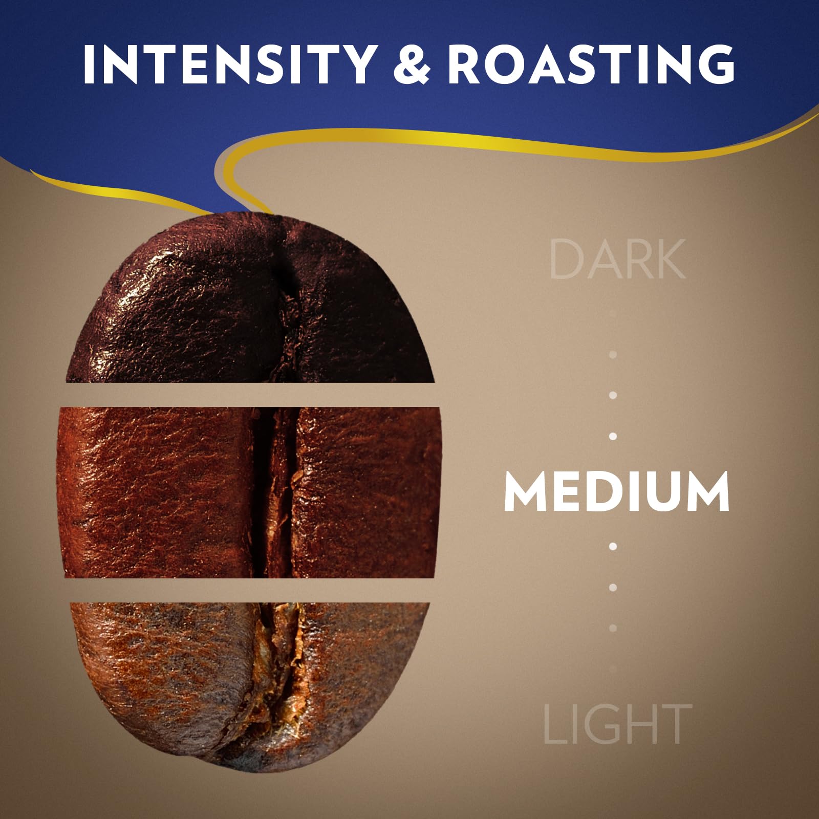 Close-up of Lavazza Super Crema whole beans showing roast color and rich texture