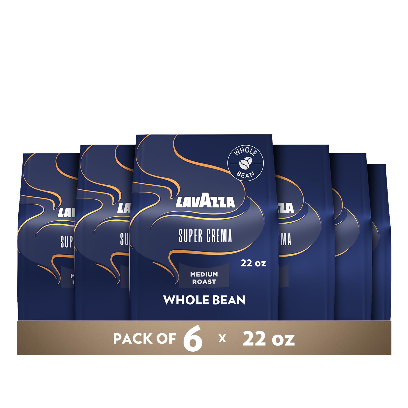 Lavazza Super Crema front packaging showing product identity and convenience