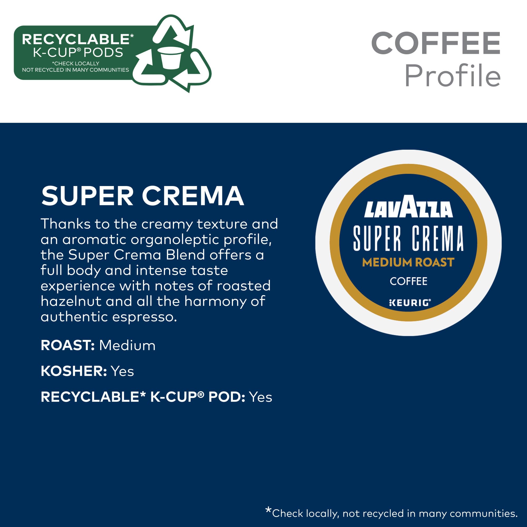 Lavazza Super Crema ground coffee texture highlighting rich roast aroma