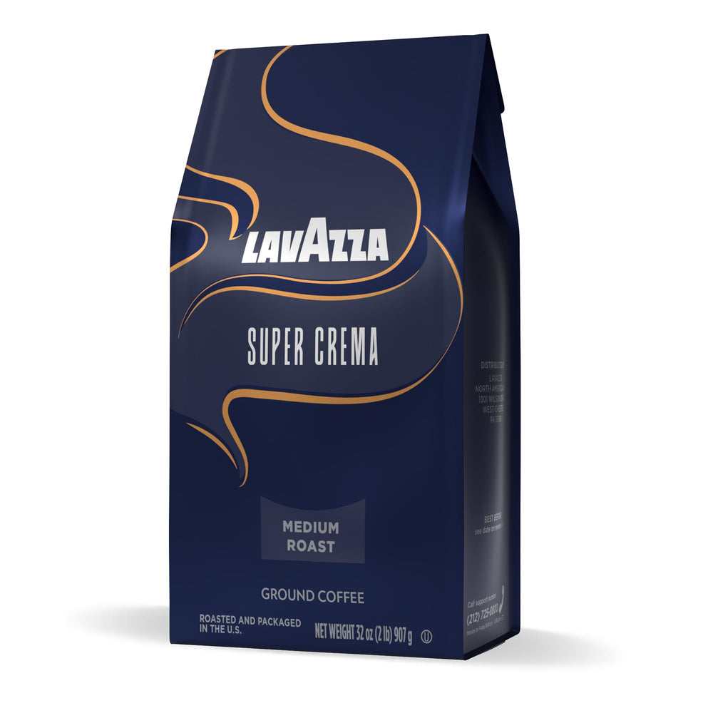 Lavazza Super Crema cup in a kitchen setting suggesting approachable everyday coffee