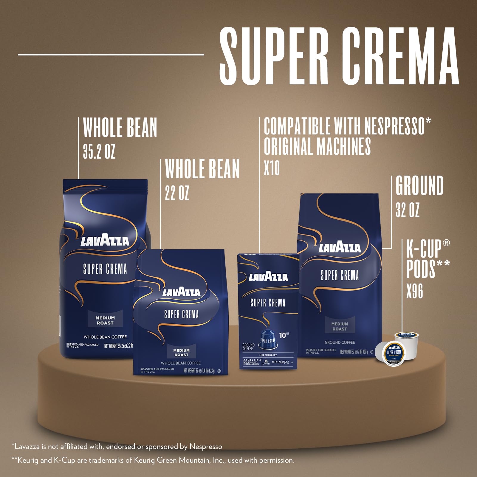 Lavazza Super Crema brewing in a pour-over showing versatility and clarity