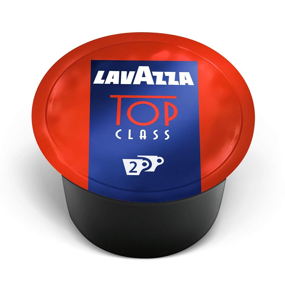 Lavazza packaging front view showing 100 capsules and bold branding benefit consistency
