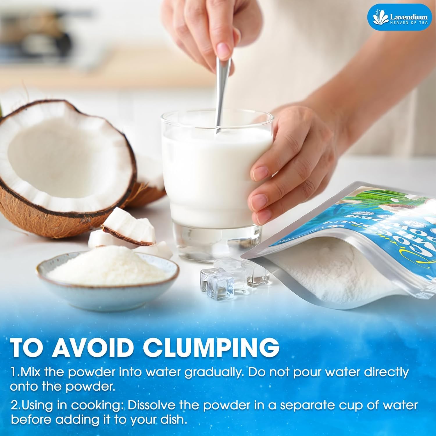 Lavendium 40oz pouch next to common items showing large quantity and value