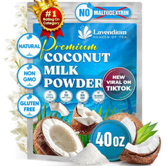 Lavendium front pouch showing brand and 40oz size for pantry convenience