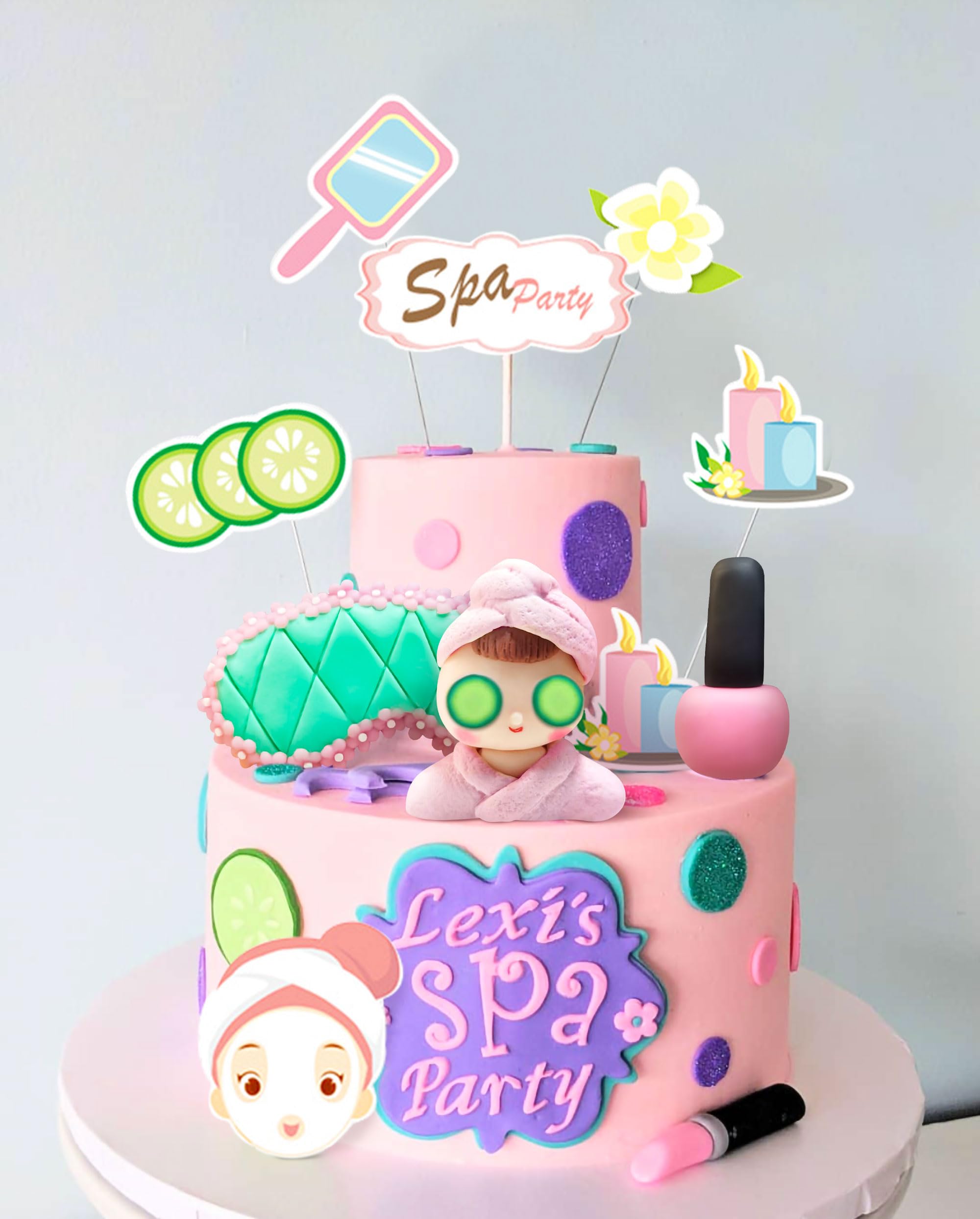 LaVenty spa-girl closeup displaying decorative focal point for cakes