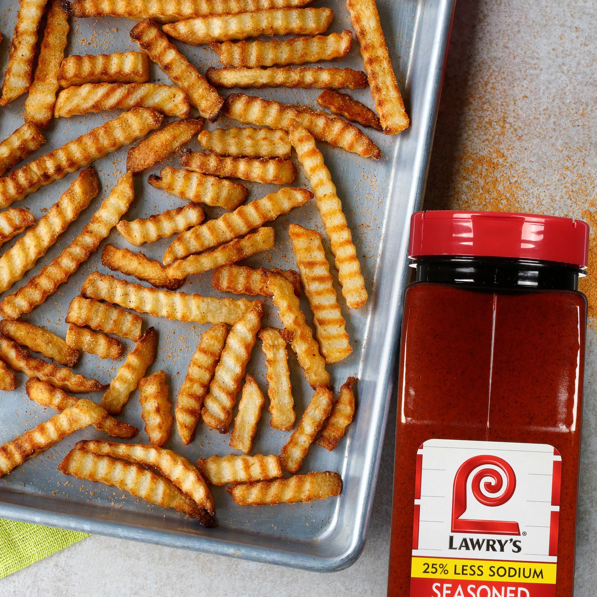 Lawry's label nutrition panel closeup to check sodium reduction information
