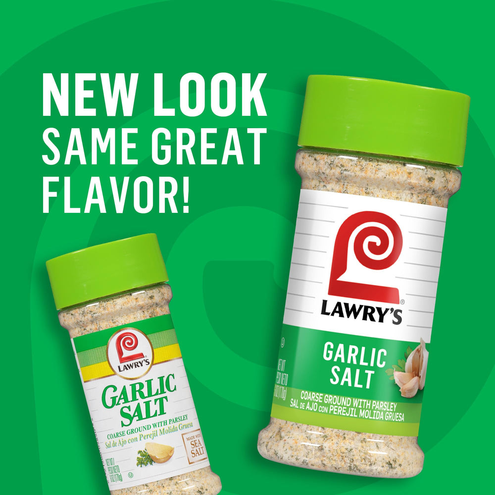 Lawry's coarse grain texture visible to show how it seasons and adheres