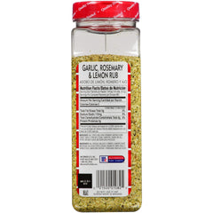 Lawry's open container showing coarse texture and consistent blend for easy dispensing